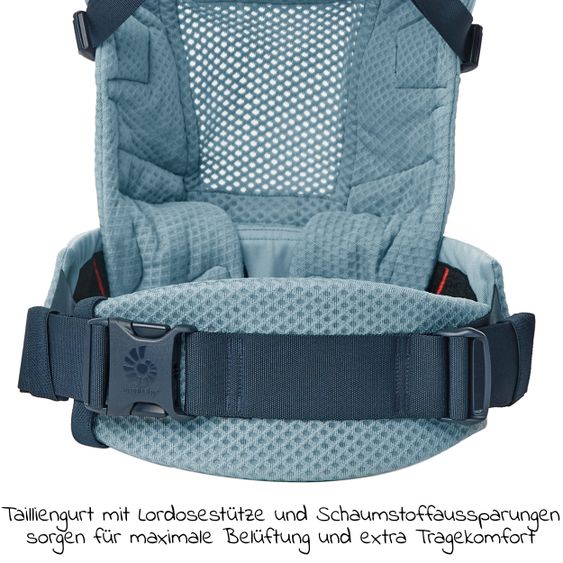 Ergobaby Babytrage Adapt Soft Flex Mesh - Slate Blue