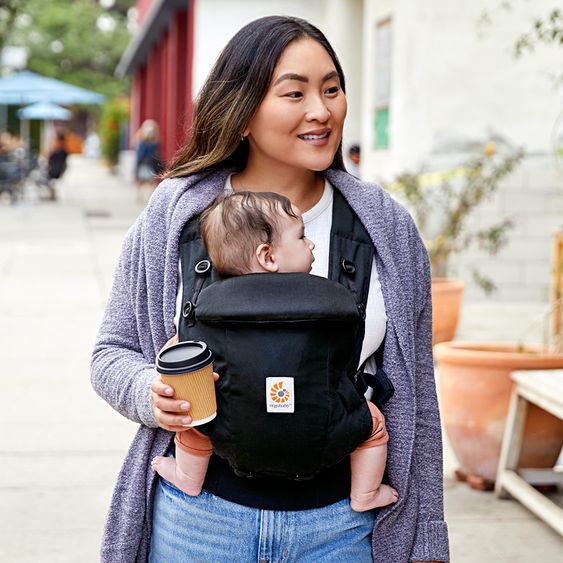 Ergobaby Babytrage Adapt Soft Touch Cotton - Onyx Black