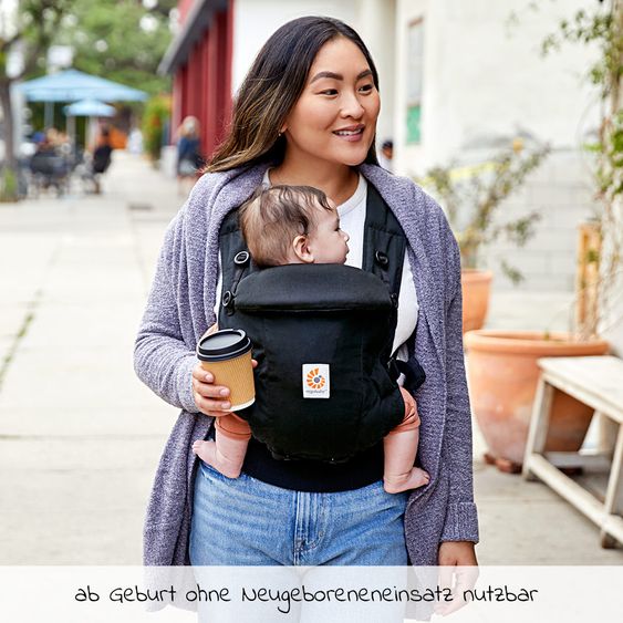 Ergobaby Babytrage Adapt Soft Touch Cotton - Onyx Black