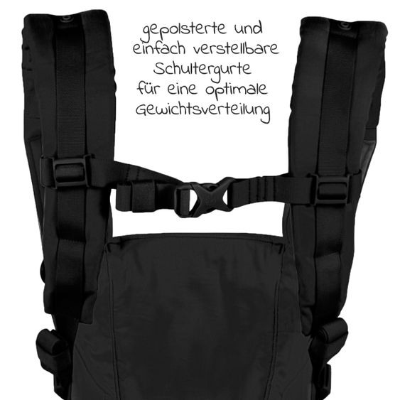Ergobaby Babytrage Adapt Soft Touch Cotton - Onyx Black