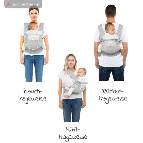 Ergobaby Babytrage Adapt Soft Touch Cotton - Pearl Grey