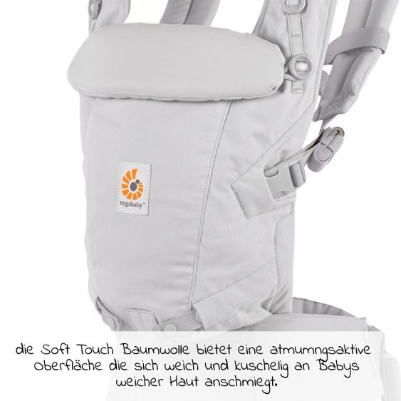 Ergobaby Babytrage Adapt Soft Touch Cotton - Pearl Grey