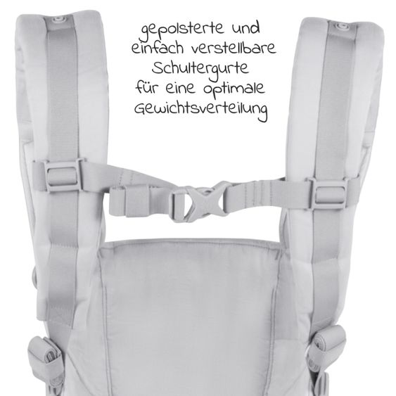 Ergobaby Babytrage Adapt Soft Touch Cotton - Pearl Grey