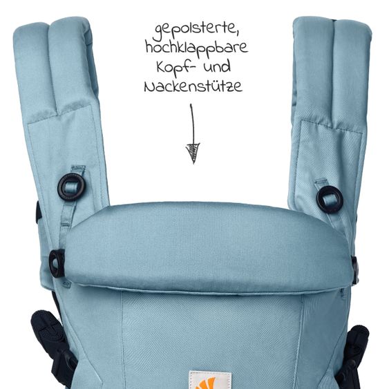 Ergobaby Babytrage Adapt Soft Touch Cotton - Slate Blue