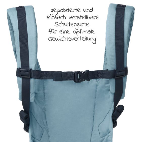 Ergobaby Babytrage Adapt Soft Touch Cotton - Slate Blue