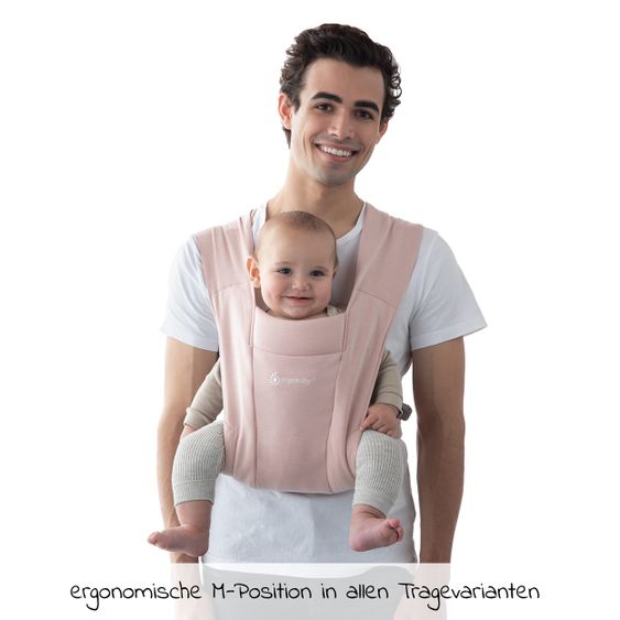 Ergobaby Babytrage Embrace für Neugeborene - Blush Pink