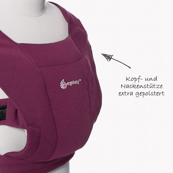 Ergobaby Babytrage Embrace für Neugeborene - Burgundy