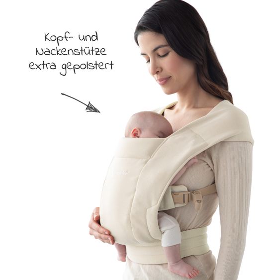 Ergobaby Babytrage Embrace für Neugeborene - Cream