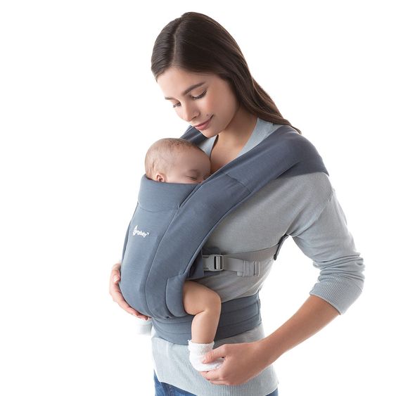 Ergobaby Babytrage Embrace für Neugeborene - Oxford Blue