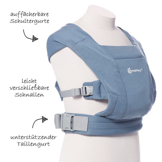 Ergobaby Babytrage Embrace für Neugeborene - Oxford Blue