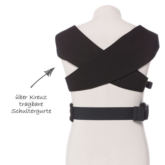 Ergobaby Babytrage Embrace für Neugeborene - Pure Black