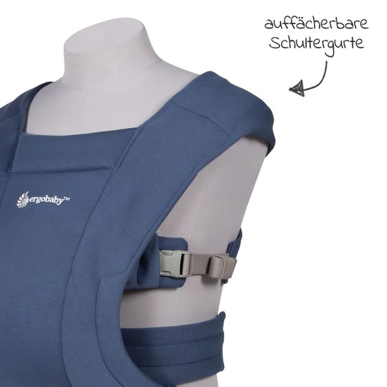 Ergobaby Babytrage Embrace für Neugeborene - Soft Navy