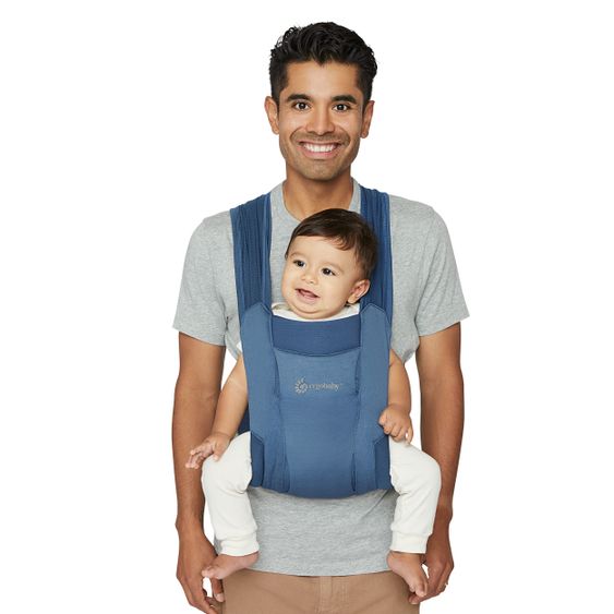 Ergobaby Babytrage Embrace Soft Air Mesh für Neugeborene - Blue