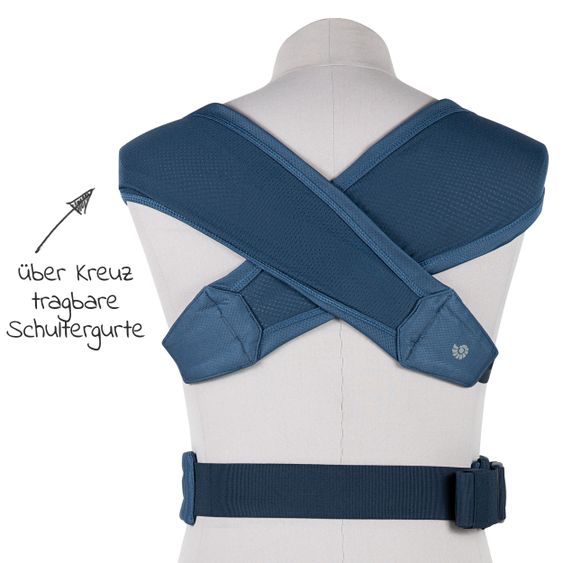 Ergobaby Babytrage Embrace Soft Air Mesh für Neugeborene - Blue