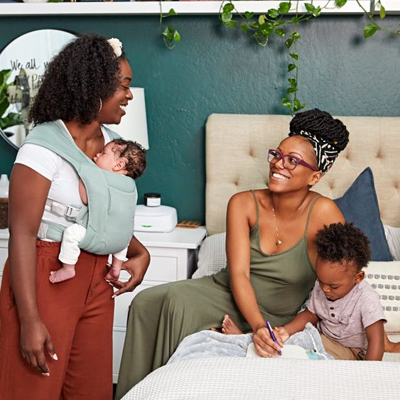 Ergobaby Babytrage Embrace Soft Air Mesh für Neugeborene - Sage