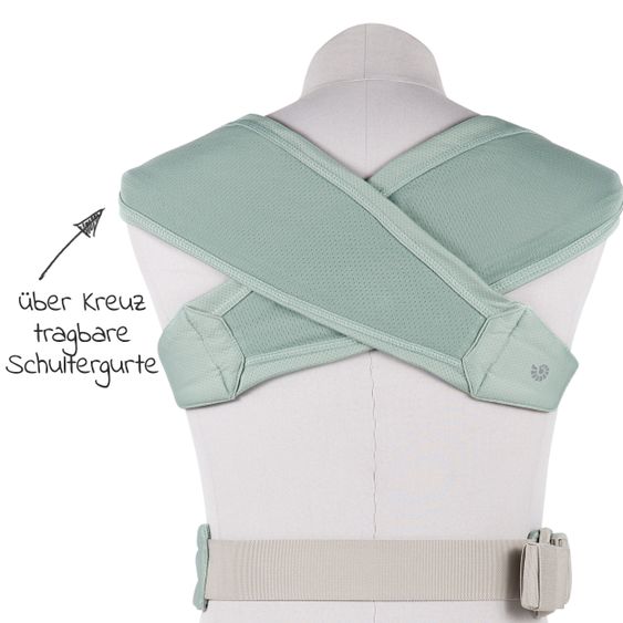 Ergobaby Babytrage Embrace Soft Air Mesh für Neugeborene - Sage