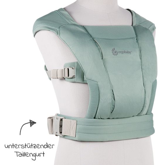 Ergobaby Babytrage Embrace Soft Air Mesh für Neugeborene - Sage