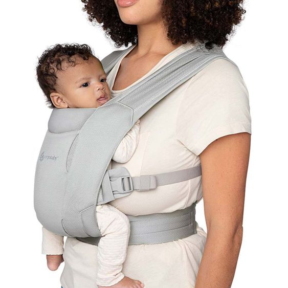 Ergobaby Marsupio Embrace Soft Air Mesh per neonati - Grigio morbido