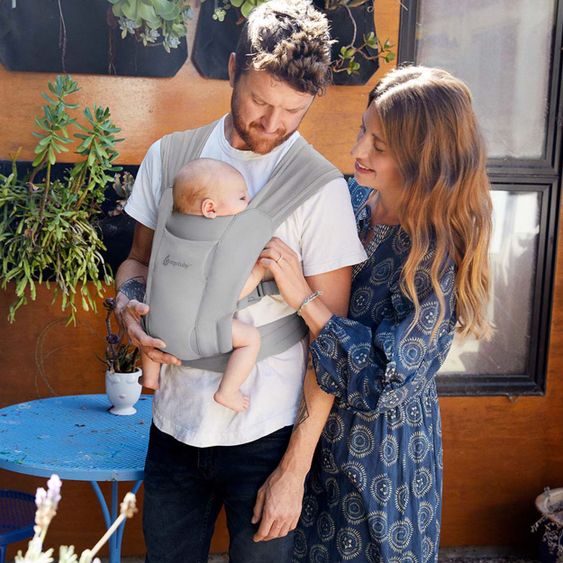 Ergobaby Marsupio Embrace Soft Air Mesh per neonati - Grigio morbido