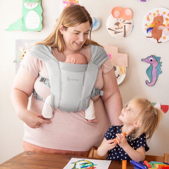 Ergobaby Marsupio Embrace Soft Air Mesh per neonati - Grigio morbido
