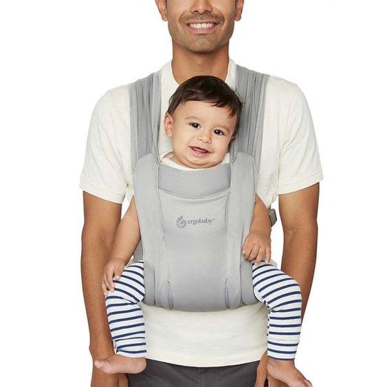 Ergobaby Marsupio Embrace Soft Air Mesh per neonati - Grigio morbido