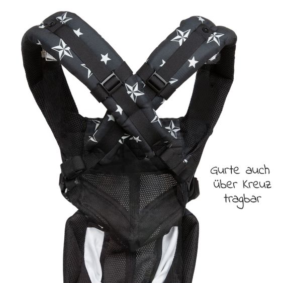 Ergobaby Babytrage Omni 360 Cool Air Mesh für 4 Tragepositionen - Black Stars