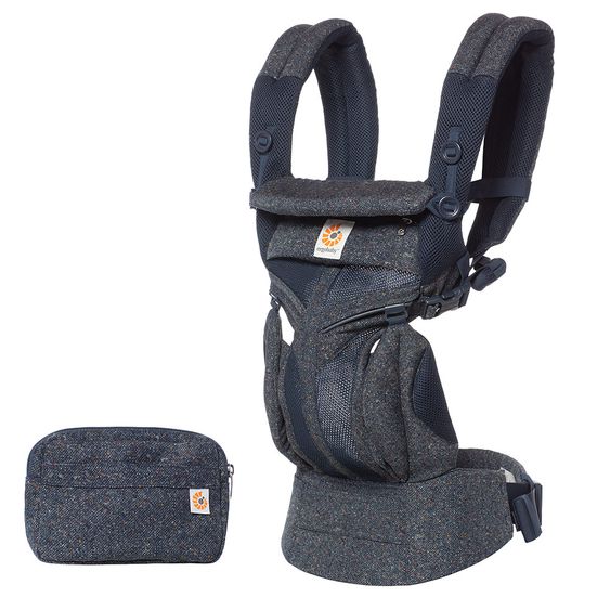 Ergobaby Babytrage Omni 360 Cool Air Mesh für 4 Tragepositionen - Blue Tweed