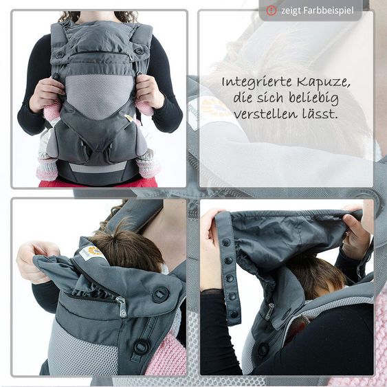 Ergobaby Babytrage Omni 360 Cool Air Mesh für 4 Tragepositionen - Blue Tweed