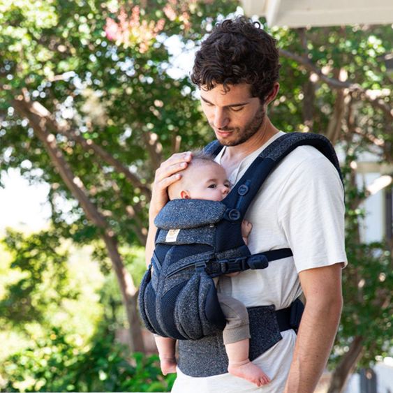 Ergobaby Babytrage Omni 360 Cool Air Mesh für 4 Tragepositionen - Blue Tweed