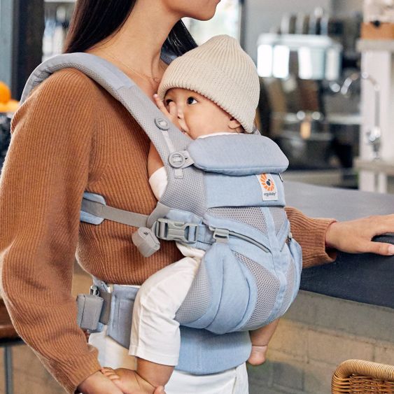 Ergobaby Babytrage Omni 360 Cool Air Mesh für 4 Tragepositionen - Chambray
