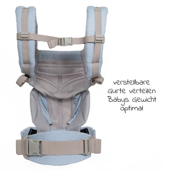 Ergobaby Babytrage Omni 360 Cool Air Mesh für 4 Tragepositionen - Chambray