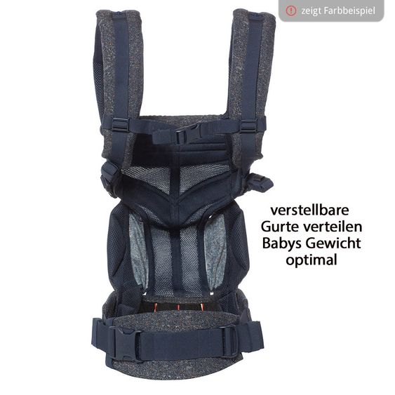 Ergobaby Babytrage Omni 360 Cool Air Mesh für 4 Tragepositionen - Evergreen