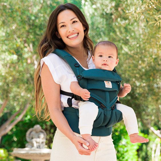 Ergobaby Babytrage Omni 360 Cool Air Mesh für 4 Tragepositionen - Evergreen