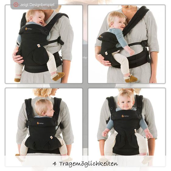 Ergobaby Babytrage Omni 360 Cool Air Mesh für 4 Tragepositionen - Evergreen