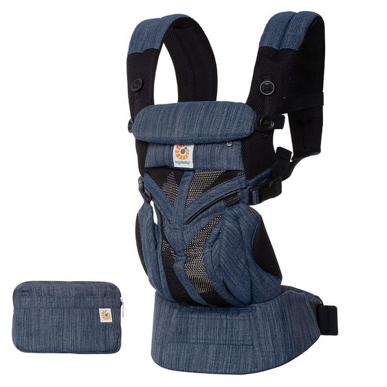 Ergobaby Babytrage Omni 360 Cool Air Mesh für 4 Tragepositionen - Indigo Weave