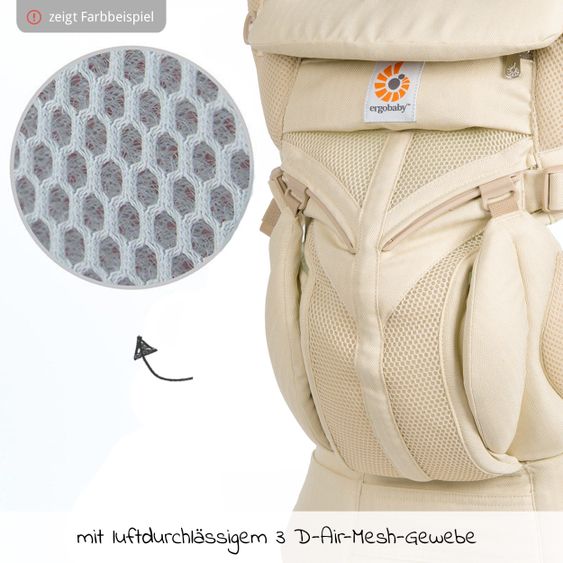 Ergobaby Babytrage Omni 360 Cool Air Mesh für 4 Tragepositionen - Natural Weave