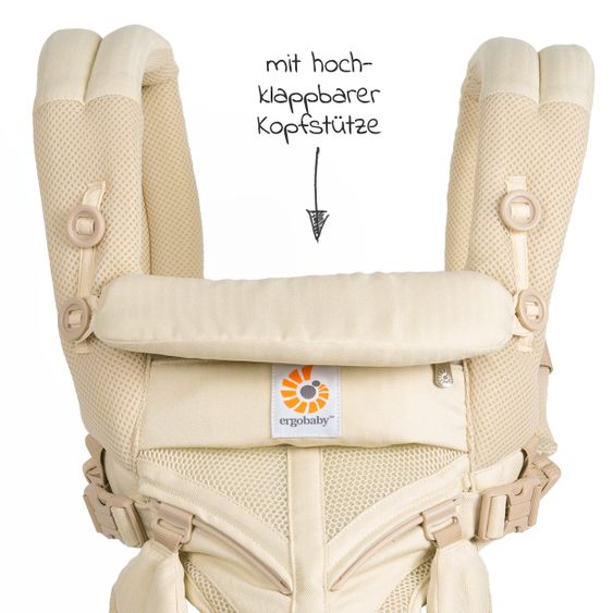 Ergobaby Babytrage Omni 360 Cool Air Mesh für 4 Tragepositionen - Natural Weave