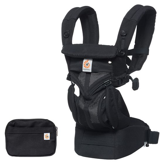 Ergobaby Babytrage Omni 360 Cool Air Mesh für 4 Tragepositionen - Onyx Black