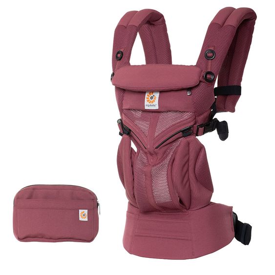 Ergobaby Babytrage Omni 360 Cool Air Mesh für 4 Tragepositionen - Plum