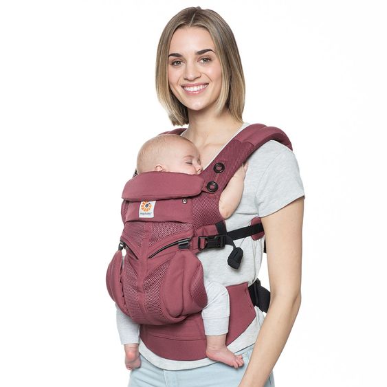 Ergobaby Babytrage Omni 360 Cool Air Mesh für 4 Tragepositionen - Plum