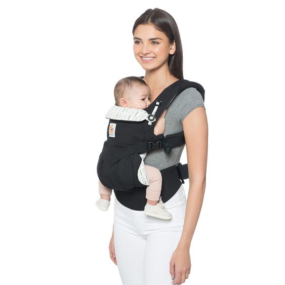 Ergobaby Babytrage Omni 360 für 4 Tragepositionen mit Lordosestütze - Downtown