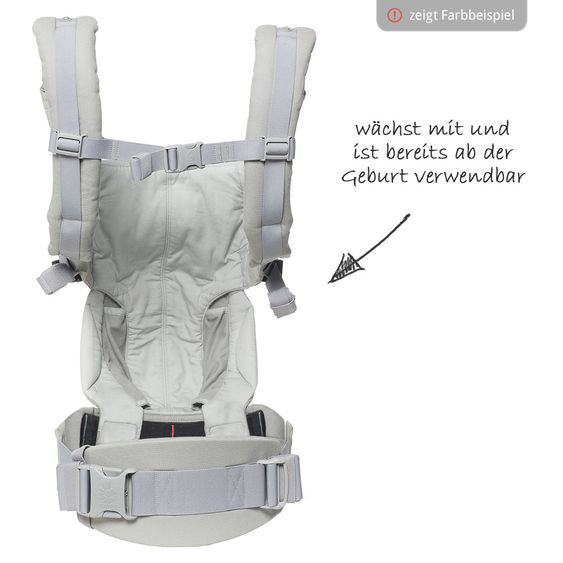 Ergobaby Babytrage Omni 360 für 4 Tragepositionen mit Lordosestütze - Herringbone