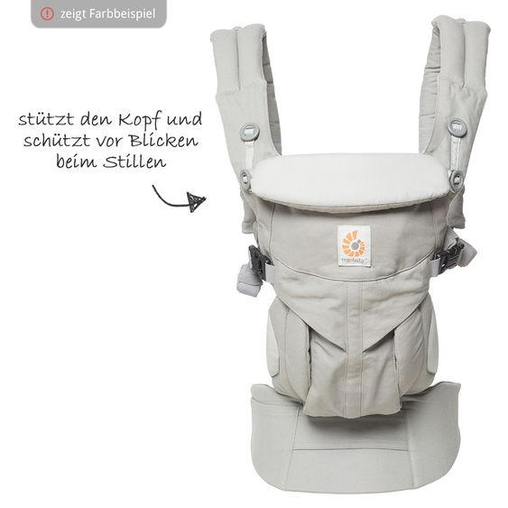 Ergobaby Babytrage Omni 360 für 4 Tragepositionen mit Lordosestütze - Herringbone