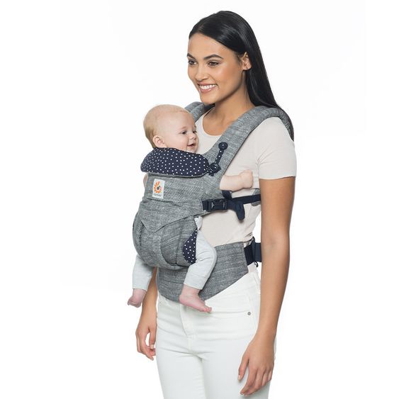 Ergobaby Babytrage Omni 360 für 4 Tragepositionen mit Lordosestütze - Star Dust