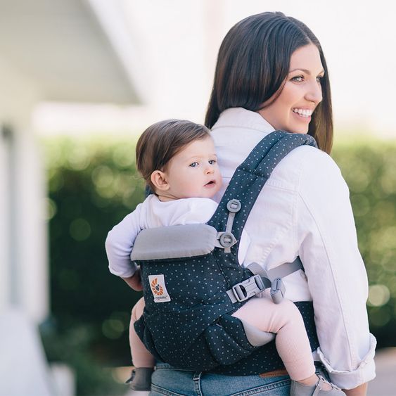 Ergobaby Babytrage Omni 360 für 4 Tragepositionen mit Lordosestütze - Starry Sky