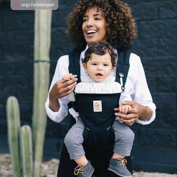 Ergobaby Babytrage Omni 360 für 4 Tragepositionen mit Lordosestütze - Trunks Up