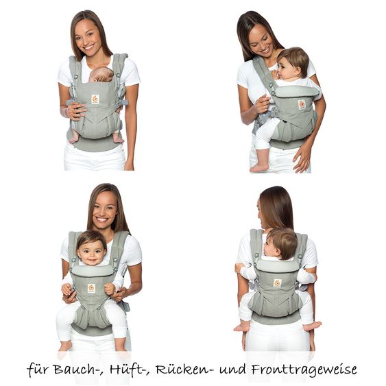 Ergobaby Babytrage Omni 360 für 4 Tragepositionen - Pearl Grey