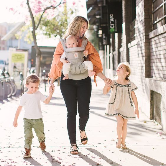 Ergobaby Babytrage Omni 360 für 4 Tragepositionen - Pearl Grey