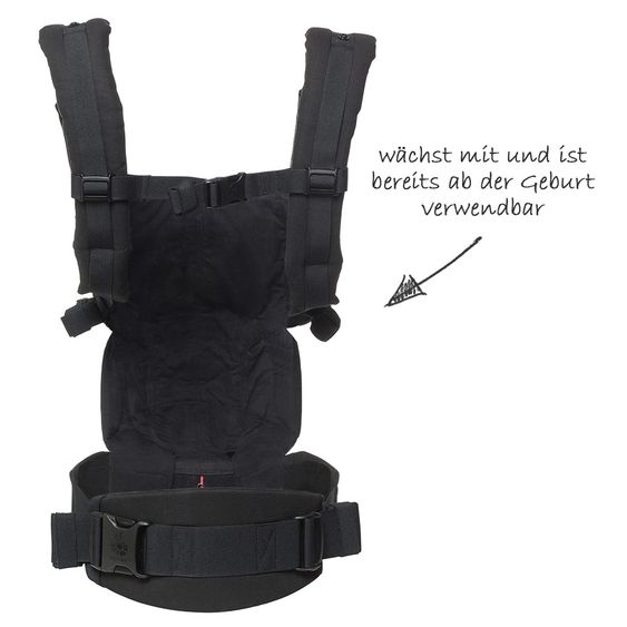 Ergobaby Babytrage  Omni 360 für 4 Tragepositionen - Pure Black