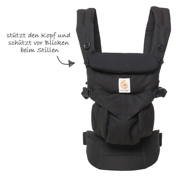 Ergobaby Babytrage  Omni 360 für 4 Tragepositionen - Pure Black